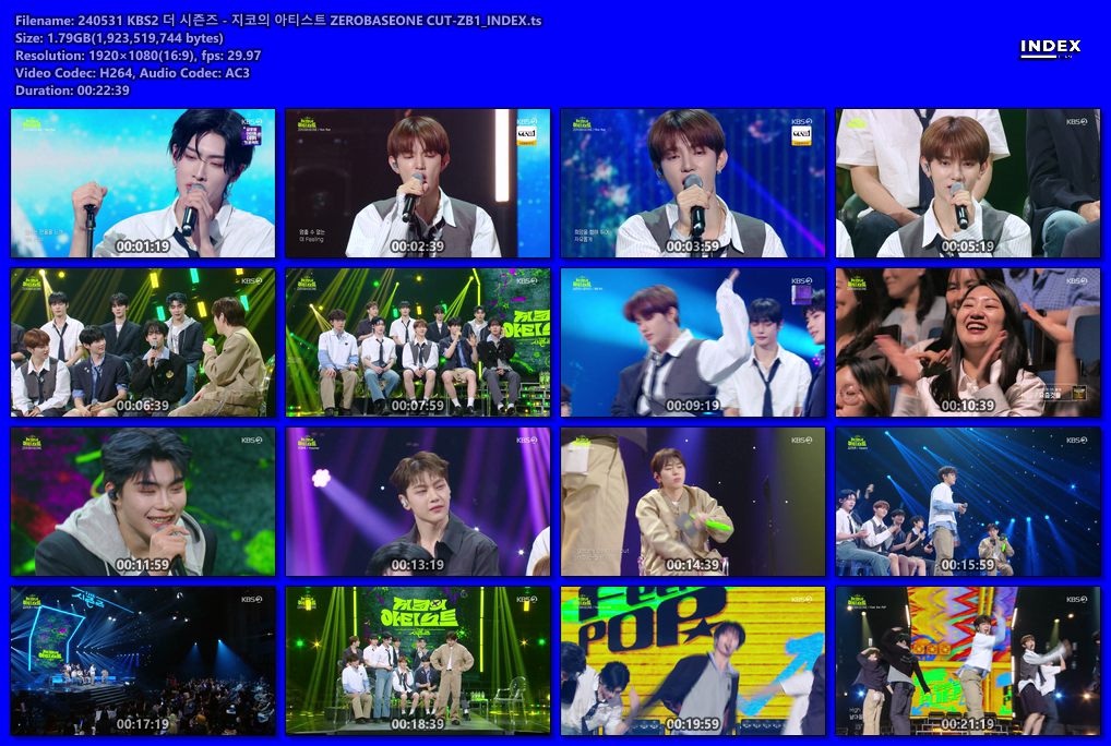 240531 KBS2 더 시즌즈 - 지코의 아티스트 ZEROBASEONE CUT