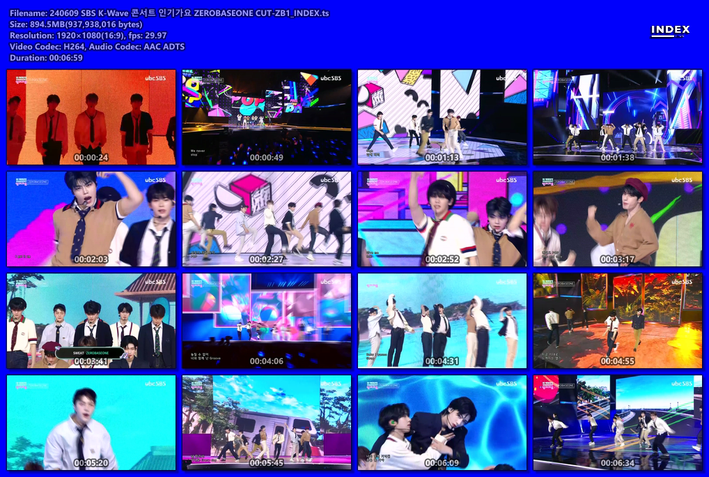 240609 SBS K-Wave 콘서트 인기가요 ZEROBASEONE CUT