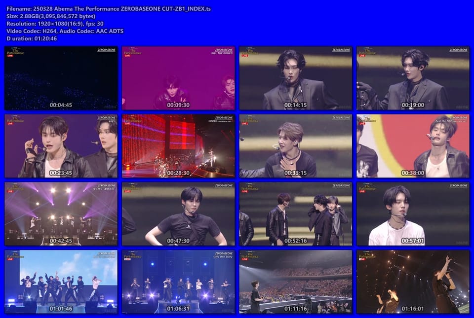250328 The Performance ZEROBASEONE CUT