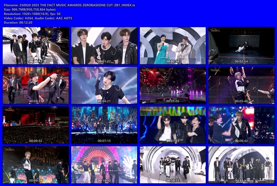 250920 2025 THE FACT MUSIC AWARDS ZEROBASEONE CUT